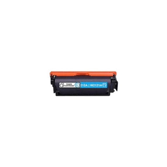 Toner W2121A ciano compatibile 212A con chip per Hp Color LaserJet Enterprise M578,M55,M554,M555 capacità 4.500 pagine