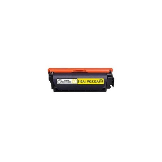 Toner W2122A giallo compatibile 212A con chip per Hp Color LaserJet Enterprise M578,M55,M554,M555 capacità 4.500 pagine