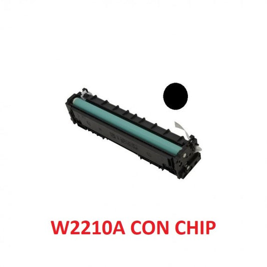 TONER W2210A NERO COMPATIBILE 207A CON CHIP PER HP Color LaserJet Pro Color Pro M255,MFP M282nwM283fw CAPACITA 1.350 PAGINE