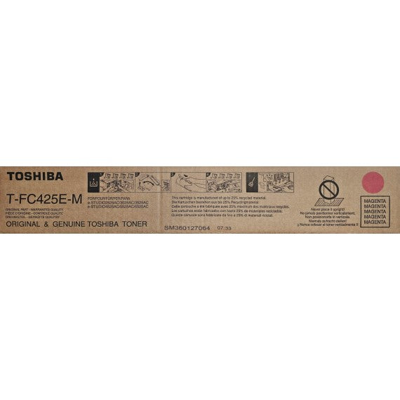 Toshiba T-FC425EM magenta 6AJ00000237 toner originale per Toshiba E-STUDIO 2525AC,3025AC,3525AC,4525AC FC425M 38.000 pagine