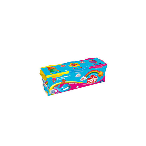 Tris barattoli da 220gr - giallo/magenta/blu - DiDò