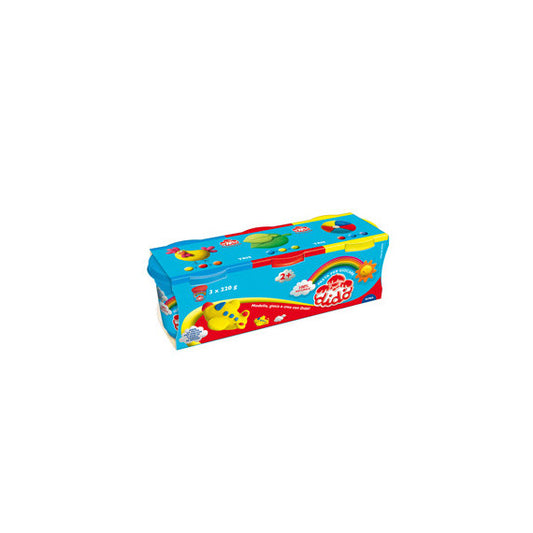 Tris barattoli da 220gr - giallo/rosso/azzurro - DiDò
