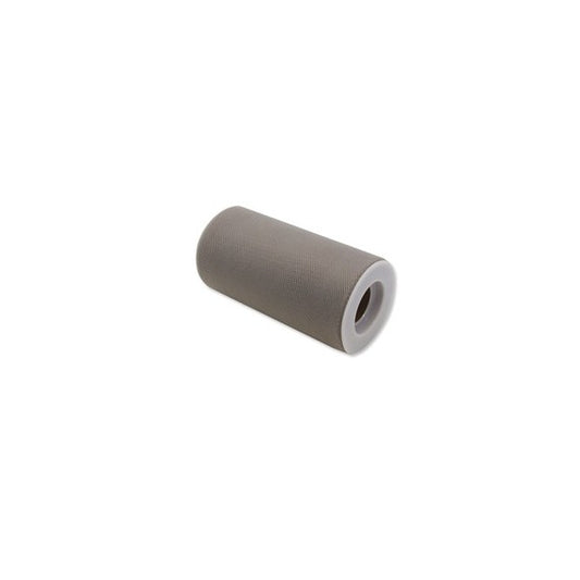 Tulle in rotolo - 12,5 cm x 25 mt - argento opaco - Big Party