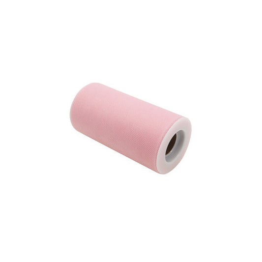 Tulle in rotolo - rosa - 12,5cmx25mt - Big Party