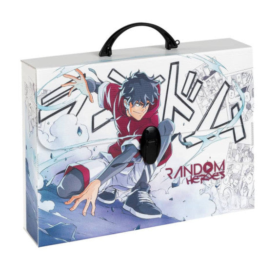 Valigetta in PPL Favorit con stampa Manga 37,5x27x8 cm - soggetti assortiti - 400182746