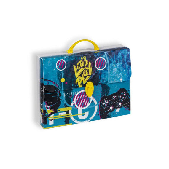 Valigetta in PPL Favorit con stampa Social 37,5x27x8 cm - 400174616