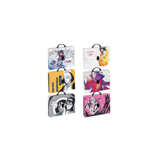 Valigetta Polionda Manga - 27 x 37,5 cm - dorso 8 cm - fantasie assortite - Favorit