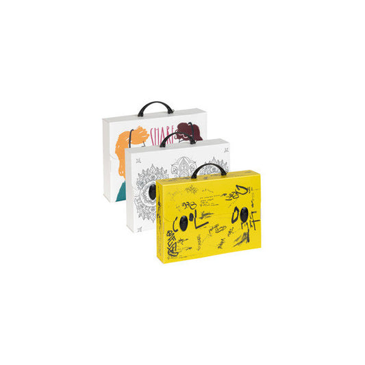 Valigetta polionda Smart - 27 x 37,5 cm - dorso 8 cm - fantasie assortite - Favorit