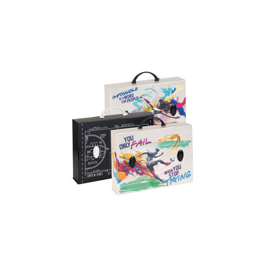 Valigetta polionda Sport - 27 x 37,5 cm - dorso 8 cm - fantasie assortite - Favorit