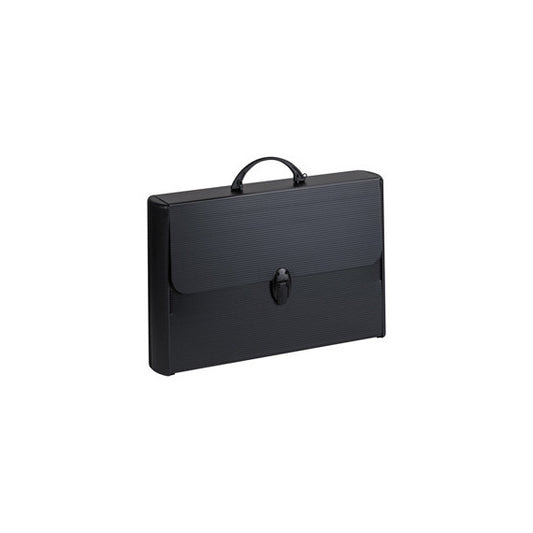 Valigetta polionda Total Black - 28 x 43 cm - dorso rigido 8,5 cm - PPL - nero - Favorit