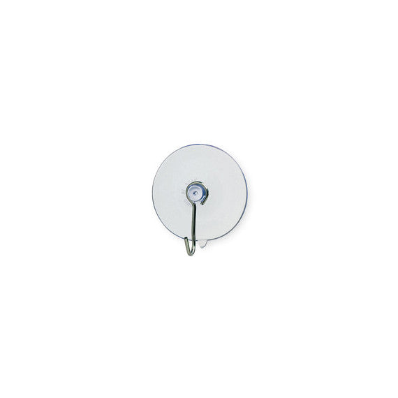 Ventose - con gancio in metallo - diametro 6 cm -  trasparente - Lebez - conf. 144 pezzi