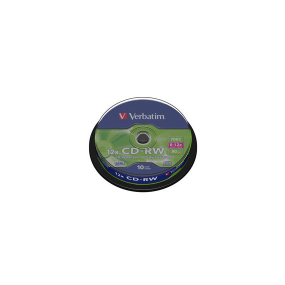 Verbatim - Scatola 10 CD-RW DataLife Plus - 8X-10X - serigrafato - 43480 - 700MB
