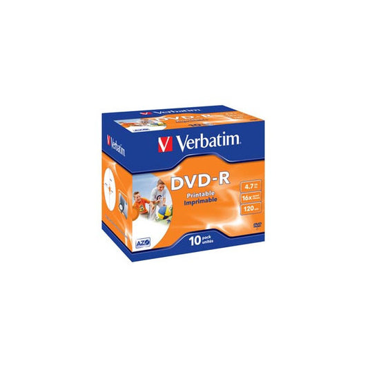 Verbatim - Scatola 10 DVD-R - Jewel Case - 43521 - 4,7GB