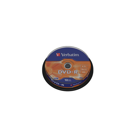 Verbatim - Scatola 10 DVD-R - serigrafato - 43523 - 4,7GB