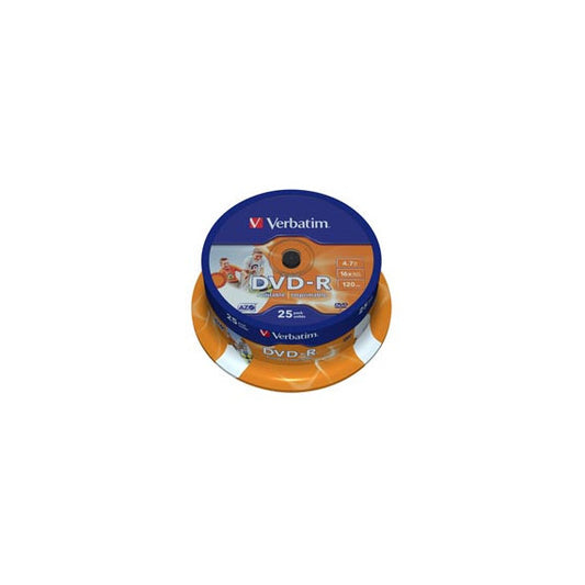 Verbatim - Scatola 25 DVD-R - stampabile - 43538 - 4,7GB