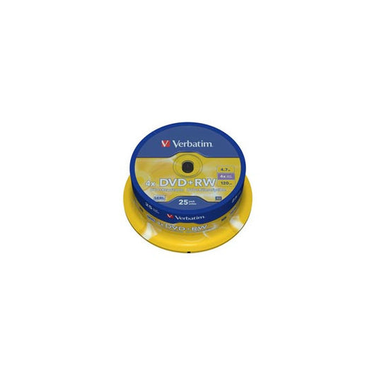 Verbatim - Scatola 25 DVD+RW - serigrafato Spindle - 43489 - 4,7GB