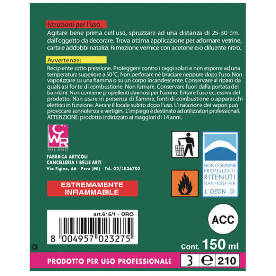 Vernice spray - 150ml - argento - DECO