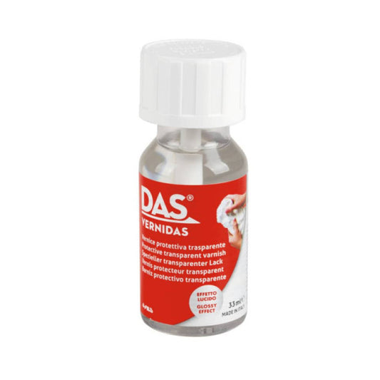 Vernice vetrificante Das trasparente e protettiva con effetto lucido 33 ml F501200