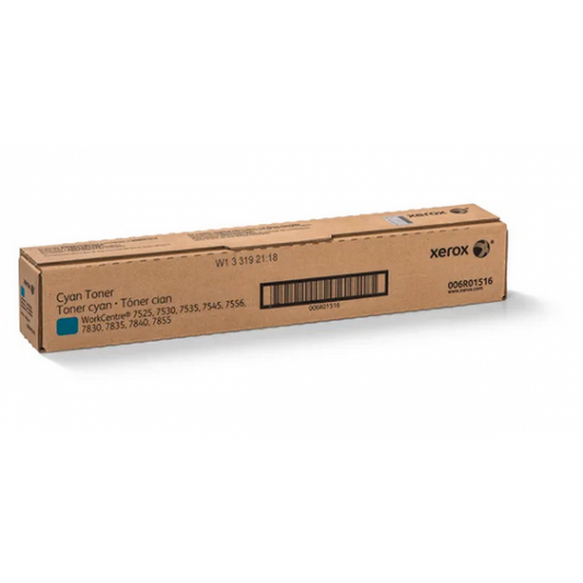XEROX 7525 CIANO 006R01516 TONER ORIGINALE PER XEROX WORKCENTRE 7525 7530 7535 7545 7556 7830 7835 CAPACITA 15.000 PAGINE