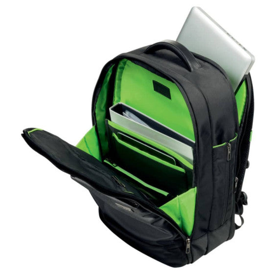 Zaino portacomputer Overnight 17'' Leitz Smart Traveller in poliestere nero 60880095