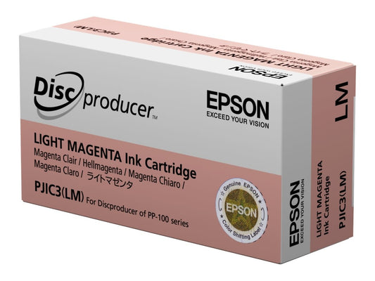Epson PJIC7LM light magenta PJIC3 C13S020449 C13S020690 cartuccia originale per Epson Discproducer PP 100,PP 50 capacità  31.3ml